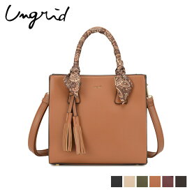 Ungrid 2WAY TOTE BAG アングリッド バッグ トートバッグ ショルダー レディース スカーフ付き ブラック アイボリー カーキ キャメル ワイン レッド 黒 51450