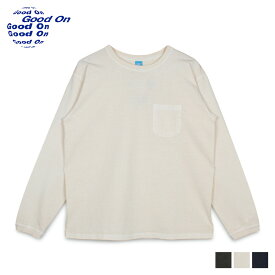 【最大1000円OFFクーポン配布中】 Good On LS PKT TEE グッドオン Tシャツ 長袖 ロンT カットソー メンズ レディース Uネック ブラック ネイビー ベージュ 黒 GOLT-1306P