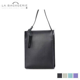 LA BAGAGERIE ILENN. LEATHER MINI SHOULDER ラ バガジェリー イレン バッグ ショルダーバッグ レディース コラボ ブラック グレージュ ブルー パープル 黒 B92-07-01 母の日