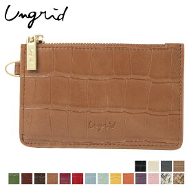 Ungrid MAD CROCO CARD CASE アングリッド 財布 ミニ財布 コインケース レディース ブラック アイボリー グレー ベージュ カーキ ブラウン キャメル ワイン レッド ブルー イエロー オレンジ パープル UNG-51790