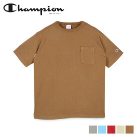 Champion POCKET T-SHIRT チャンピオン Tシャツ 半袖 メンズ レディース ティーテンイレブン T1011 ポケット 無地 ベージュ カーキ ブラウン レッド ブルー C5-T307