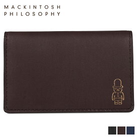 MACKINTOSH PHILOSOPHY CARD CASE マッキントッシュ フィロソフィー カードケース 名刺入れ 定期入れ メンズ レディース 本革 ブラック ブラウン ネイビー 黒 MAP-1065121