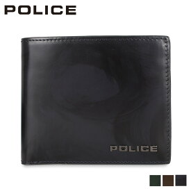 POLICE SPAZZOLA WALLET ポリス 二つ折り財布 メンズ 本革 ダーク ネイビー ブラウン グリーン PA-70501