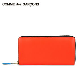 COMME des GARCONS SUPER FLUO コムデギャルソン 長財布 メンズ レディース ラウンドファスナー 本革 オレンジ SA0110SF