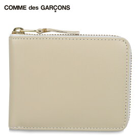COMME des GARCONS ARECALF コムデギャルソン 二つ折り財布 メンズ レディース ラウンドファスナー ホワイト 白 SA7100