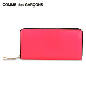 COMME des GARCONS SUPER FLUO コムデギャルソン 長財布 メンズ レディース ラウンドファスナー スーパー フロー ピンク SA0110SF