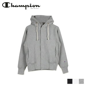 Champion REVERS WEAVE SNAP HOODED SWEATSHIRT `sI p[J[ XEFbg vI[o[ Y ubN zCg O[   C5-E103