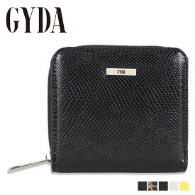 GYDA PLATE METAL ジェイダ 財布 二つ折り レディース ラウンドファスナー ブラック パイソン レオパード ベージュ イエロー 黒 GY-W011