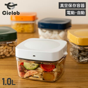 Cielob Z[u ^ۑe ^pbN e LjX^[ XgbJ[ 1000ml d  USB[d Lb` AUTOMATIC VACUUM CANISTER VAF1-P2