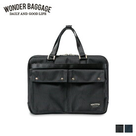 【最大1000円OFFクーポン配布中】 WONDER BAGGAGE GOODMANS DEVICE BRIEF ワンダーバゲージ ビジネスバッグ ブリーフケース ショルダーバッグ メンズ グッドマンズ デバイスブリーフ 撥水 2WAY ブラック ネイビー 黒 WB-G-031