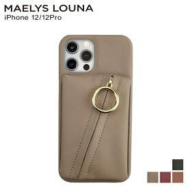 MAELYS LOUNA マエリスルーナ iPhone12 12 Pro ケース スマホケース 携帯 アイフォン クラッチ リング レディース CLUTCH RING CASE グレー ベージュ ワインレッド ピンク