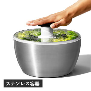 yTtz oxo STAINLESS SALAD SPINNER IN\[ T_Xsi[ ؐ؂ XeX 蓮 ] 1071497
