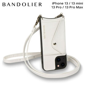 BANDOLIER DONNA SIDE SLOT WHITE バンドリヤー iPhone 13 mini iPhone 13 13Pro iPhone 13 Pro Max ケース スマホケース 携帯 ショルダー アイフォン ドナ メンズ レディース 14DON