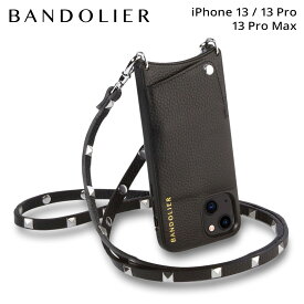 BANDOLIER SARAH SILVER バンドリヤー iPhone 13 13Pro iPhone 13 Pro Max ケース スマホケース 携帯 ショルダー アイフォン サラ シルバー メンズ レディース ブラック 黒 10SAR
