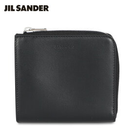 JIL SANDER CARD CASE ジルサンダー 財布 カードケース 名刺入れ 定期入れ メンズ レディース 本革 L字ファスナー ブラック 黒 J25UI0004 P4966