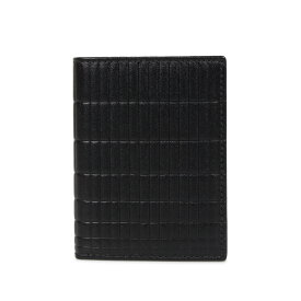 COMME des GARCONS BRICK LINE WALLET コムデギャルソン 財布 二つ折り メンズ レディース 本革 ブラック 黒 SA0641BK