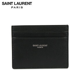 【最大1000円OFFクーポン配布中】SAINT LAURENT PARIS YSL CREDIT CARD CASE サンローラン パリ パスケース カードケース ID 定期入れ メンズ 本革 ブラック 黒 3759460U90N