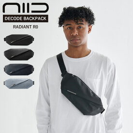 NIID RADIANT R0 ニード ショルダーバッグ チェストバッグ メンズ レディース 約2L 撥水 ブラック ネイビー ブルー 黒
