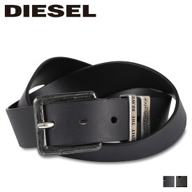 DIESEL B-GUARANTEE-A ディーゼル ベルト レザーベルト メンズ 本革 バックル ブラック ダーク ブラウン 黒 X08532-PR227