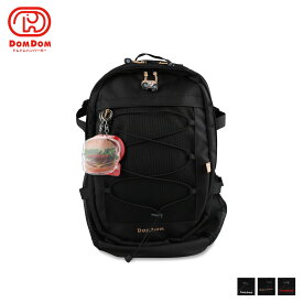 DOMDOM BACKPACK ドムドム リュック バッグ バックパック メンズ レディース 30L 撥水 大容量 ブラック 黒 DM001