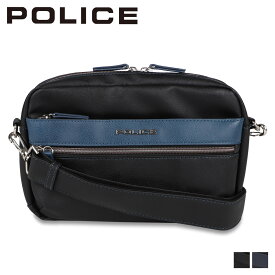 POLICE SHOULDER BAG ポリス ショルダーバッグ メンズ ブラック ネイビー 黒 PA-66005