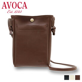 【最大1000円OFFクーポン配布中】 AVOCA アヴォカ バッグ ショルダーバッグ レディース 約1L 斜めがけ 大人 軽量 ブラック ホワイト ブラウン 黒 白 ACF-001 母の日