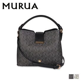 MURUA ムルーア バッグ ハンドバッグ モノグラム レディース MONOGRAM ブラック ベージュ 黒 MR-B1157