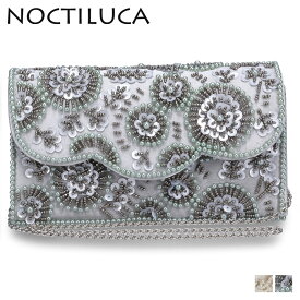 【最大1000円OFFクーポン配布中】 NOCTILUCA ノクチルカ パーティーバッグ ショルダーバッグ クラッチバッグ レディース 2WAY ビーズ 結婚式 ホワイト グレー 白 778265