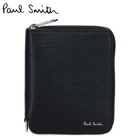 【最大1000円OFFクーポン配布中】 Paul Smith WALLET ZIP BFOLD ポールスミス 財布 二つ折り財布 メンズ 本革 ラウンドファスナー ブラック 黒 M1A-6702-KSTRGS