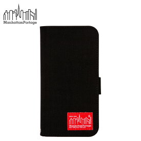 Manhattan Portage CORDURA NYLON BOOK TYPE CASE マンハッタンポーテージ iPhone 13 Pro スマホケース 携帯 アイフォン メンズ レディース 手帳型 ブックタイプ ブラック 黒 iP13PRO-CD-BOOK 【 ネコポス可 】