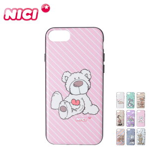 �y�ő�10%OFF�N�[�|�����s���z NICI HYBRID BACK CASE �j�L iPhone SE2 8 iPhone7 �X�}�z�P�[�X �g�� �A�C�t�H�� �J�o�[ ���f�B�[�X �z���C�g �O���[ �x�[�W�� �u���[ �p�[�v�� �s���N �� iPSE-NC �y���[����