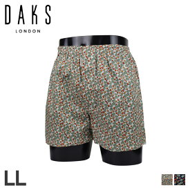 【最大1000円OFFクーポン配布中】 DAKS TRUNKS ダックス トランクス 下着 インナー アンダーウェア パンツ メンズ 前開き LL メンズ下着 男性 ホワイト ネイビー 白 0123-02