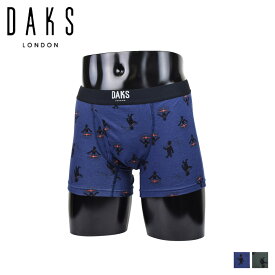 【最大1000円OFFクーポン配布中】 DAKS BOXER BRIEF ダックス ボクサーパンツ 下着 インナー アンダーウェア メンズ 前開き M-L メンズ下着 男性 ネイビー グリーン 0128-63