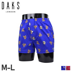 【最大1000円OFFクーポン配布中】 DAKS KNIT TRUNKS ダックス トランクス 下着 インナー アンダーウェア パンツ メンズ 前開き M-L ニット メンズ下着 男性 ブルー ピンク 0129-78