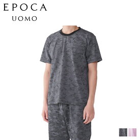 EPOCA UOMO CREW NECK SHIRT エポカ ウォモ Tシャツ 半袖 インナーシャツ ホームウェア ルームウェア メンズ クルーネック ブラック ピンク 黒 0400-35
