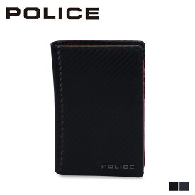 POLICE MIDDLE WALLET ポリス ミドルウォレット 財布 二つ折り メンズ 本革 ブラック 黒 PA-70804