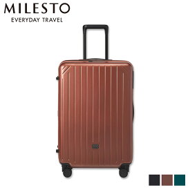 MILESTO MILESTO UTILITY ミレスト キャリーケース キャリーバッグ スーツケース ユーティリティ メンズ レディース 75-81L 軽量 拡張式 ブラック ブラウン グリーン 黒 MLS890 母の日