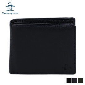 Munsingwear マンシングウェア 財布 二つ折り フォース メンズ ブラック ブラウン グリーン 黒 MU-1070123