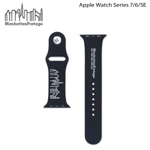 Manhattan Portage Apple Watch Band �}���n�b�^���|�[�e�[�W �A�b�v���E�H�b�` �o���h Apple Watch Band 7 SE 6 45mm 44mm �x���g �ւ� �����Y ���f�B�[�X �u���b�N �� AWB-MP01 �y���[���ցz ��̓�