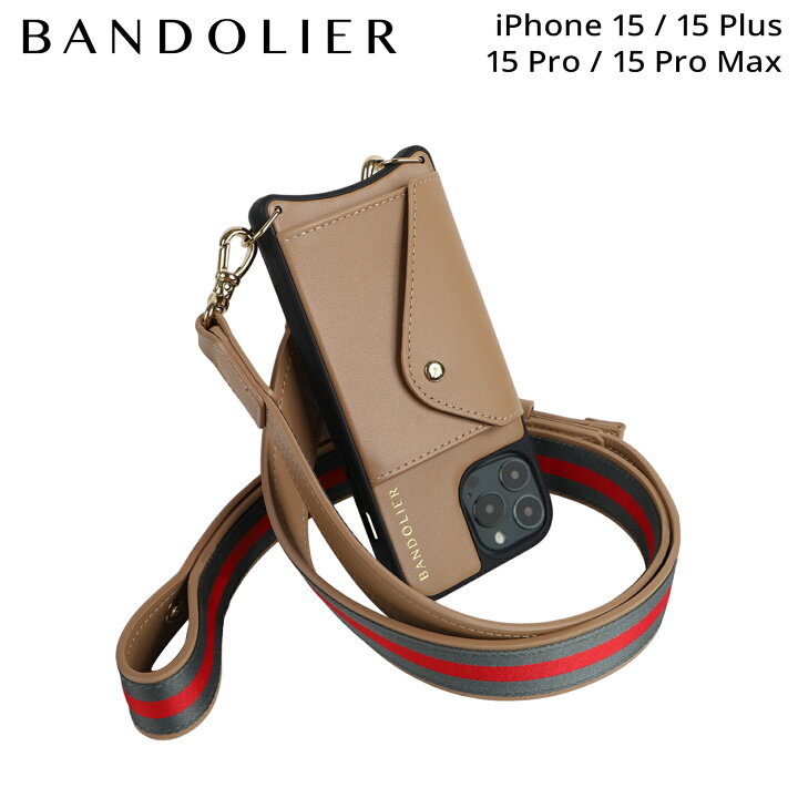 楽天市場】BANDOLIER KIMBERLY TAN バンドリヤー iPhone15 15Pro 