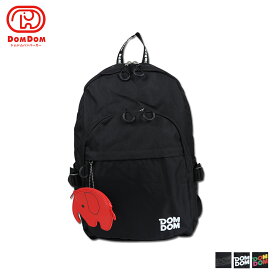 DOMDOM DAYPACK ドムドム リュック バッグ バックパック ポップンドム メンズ レディース 30L 大容量 ブラック マルチ 黒 DM026