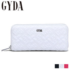 【最大1000円OFFクーポン配布中】 GYDA LONG WALLET ジェイダ 財布 長財布 レディース ラウンドファスナー ブラック ホワイト ピンク 黒 白 GY-W121