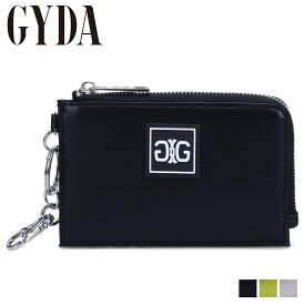 【最大1000円OFFクーポン配布中】 GYDA COIN CASE ジェイダ 財布 小銭入れ コインケース レディース L字ファスナー キーリング付き ブラック ライト グリーン マルチ 黒 GY-W133