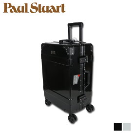 Paul Stuart CARRY CASE ポールスチュアート キャリーケース スーツケース キャリーバッグ メンズ Mサイズ 大型 大容量 53L ブラック シルバー 黒 PS-T022