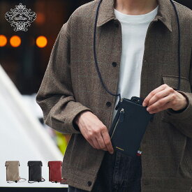 【最大1000円OFFクーポン配布中】 Orobianco SMARTPHONE SLING CASE オロビアンコ スマホショルダー ケース ポーチ スマートフォン 携帯 メンズ レディース グレージュ ネイビー ワイン レッド IP-SLC-ORB01