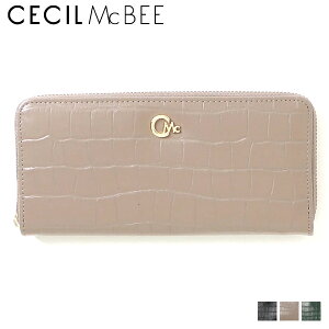 �y�ő�1000�~OFF�N�[�|�����s���z CECIL McBEE CROCODILE EMBOSS WALLET �Z�V���}�N�r�[ ���z �����z ���f�B�[�X ���E���h�t�@�X�i�[ �N���R�_�C�� �G���{�X���H �u���b�N �u���E�� �O���[�� �� CM122090