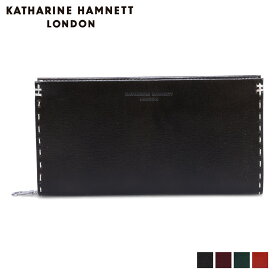 KATHARINE HAMNETT LONDON COLOR TAILORED 2 キャサリンハムネット ロンドン 財布 長財布 カラー テイラード 2 メンズ レディース ラウンドファスナー 本革 ブラック ブラウン グリーン オレンジ 黒 490-58707