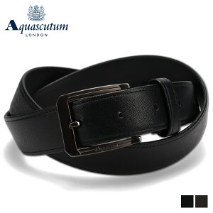 AQUASCUTUM LEATHER BELT �A�N�A�X�L���[�^�� �x���g ���U�[�x���g �����Y �{�v ���{�� �u���b�N �_�[�N �u���E�� �� AQ-410025