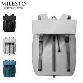 MILESTO LIKID ミレスト リュック バッグ バックパック リキッド メンズ レディース 14L 強撥水 防水 止水ファスナー ブラック ライト グレー ブルーグリーン 黒 MLS842 母の日