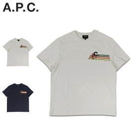 A.P.C. ISAAC アーペーセー Tシャツ 半袖 メンズ オフ ホワイト ダーク ネイビー COEZC-H26327